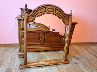Dormitorio completo de madera maciza ebanistería