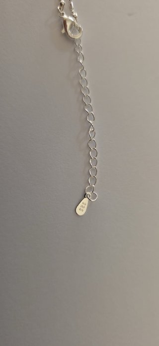 Collar plata con cuentas de colores