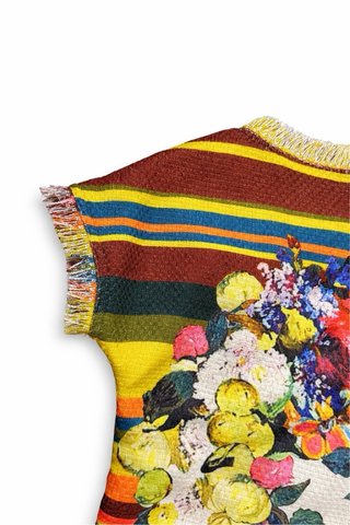 Nuevo. Vestido Estampado siciliano. T. M