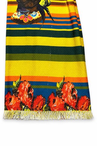 Nuevo. Vestido Estampado siciliano. T. M