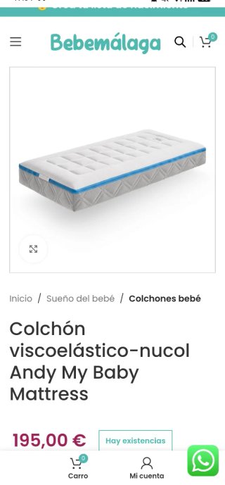 Cuna Ikea Sundvik + Colchón Mybabymattress