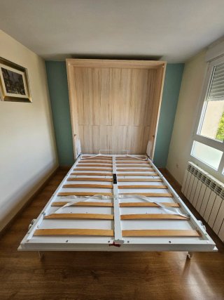 Cama Abatible Matrimonio con Sofá
