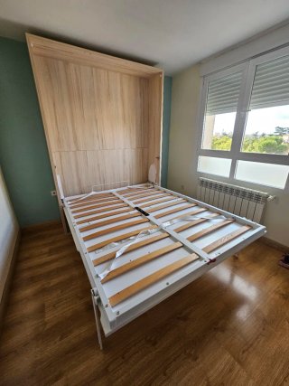 Cama Abatible Matrimonio con Sofá