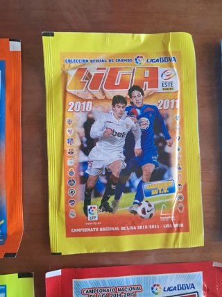Lote 8 sobres cromos fútbol LIGA SIN ABRIR