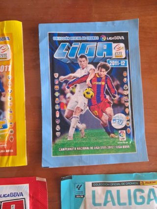 Lote 8 sobres cromos fútbol LIGA SIN ABRIR