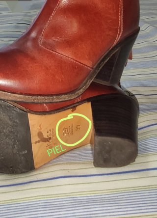 Botines piel marrón rojizo T39