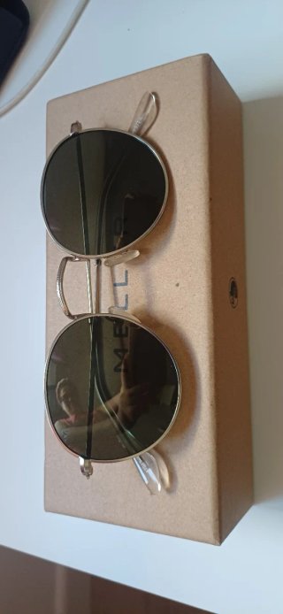 Gafas de sol Meller redondas plateadas