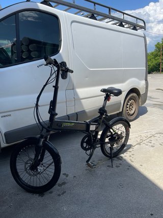 Bicicleta Eléctrica Plegable Negra