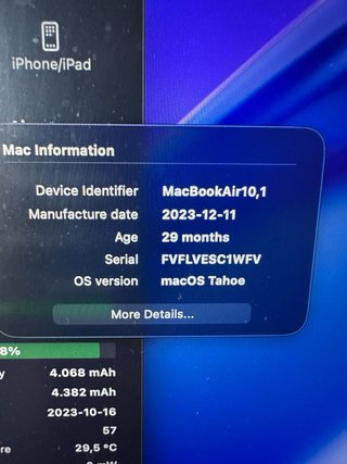 MacBook Air M1 13 8/256GB Grigio Siderale