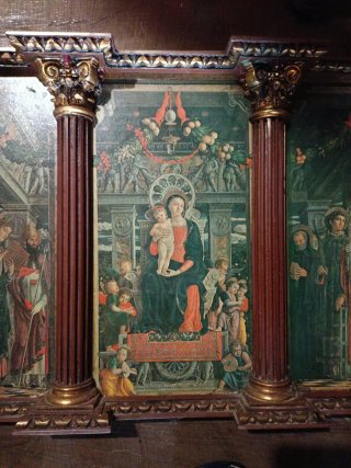 Cuadro religioso vintage marco clásico