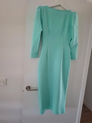 Vestido Coosy verde azulado talla XS.