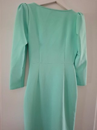 Vestido Coosy verde azulado talla XS.