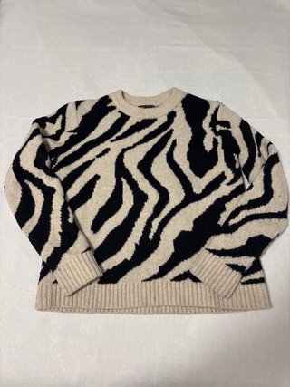 Jersey Cebra Beige y Negro