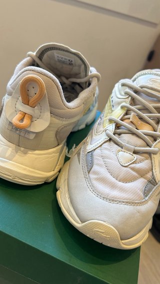 Zapatillas Lacoste Talla 41 Beige/Blanco
