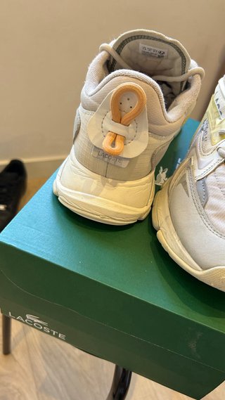 Zapatillas Lacoste Talla 41 Beige/Blanco
