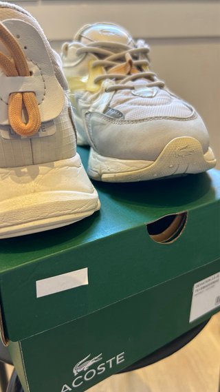 Zapatillas Lacoste Talla 41 Beige/Blanco