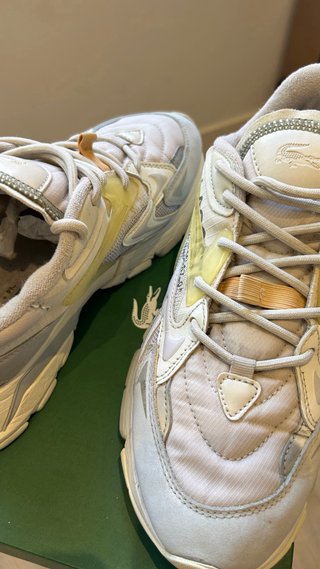 Zapatillas Lacoste Talla 41 Beige/Blanco