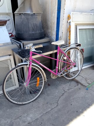 Bicicleta Peugeot Antigua Rosa
