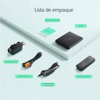 Reproductor DVD Portátil Yoton YD075