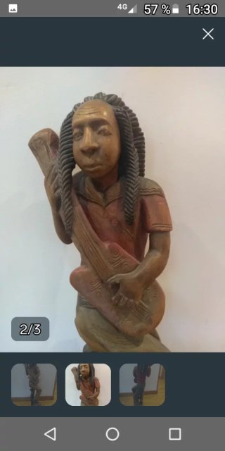 Talla Bob Marley Madera 85cm