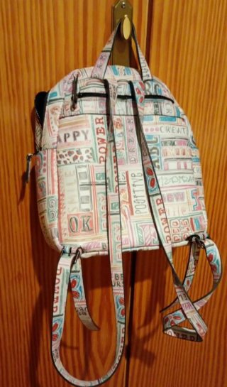 Mochila Parfois multicolor con estampado