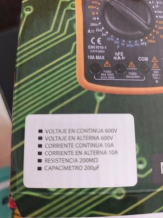 Multímetro Digital DT9205A