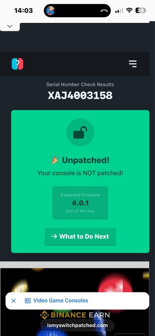 Nintendo Switch V1 Unpatched Completa