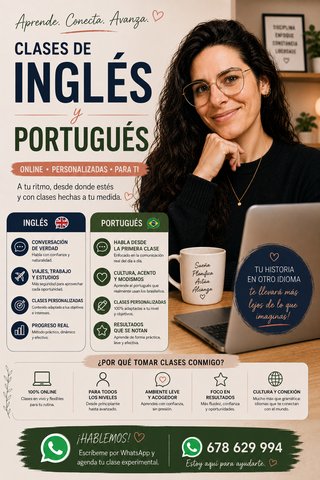 Profesora de Inglés y Portugués Nativo