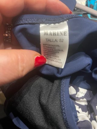 Bikini Marina tg 52 blu/bianco
