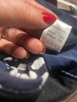 Bikini Marina tg 52 blu/bianco