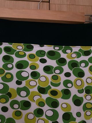 Falda vintage corta verde