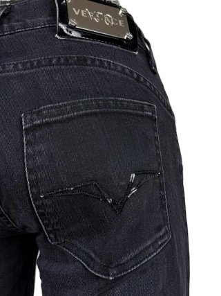 Versace VJC Donna W26 IT40 Jeans Nero Skinny
