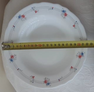 10 Platos Hondos Porcelana Flores