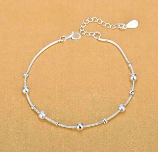Pulsera Plata 925 con Bolitas