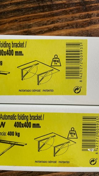 FEFRE Escuadras Mesa Abatible (2 uds)