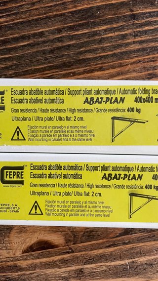 FEFRE Escuadras Mesa Abatible (2 uds)