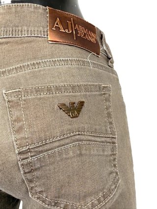 Armani Jeans Donna W28 IT42 Beige Skinny Elastico