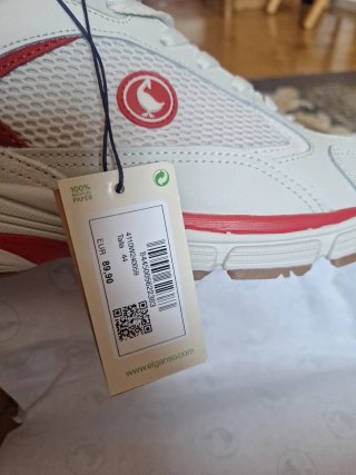 Zapatillas El Ganso Blancas y Rojas