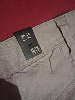 Pantalones Jack & Jones Beige Talla 34/34