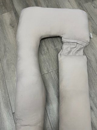 Almohada de embarazo lavable con funda de algodón