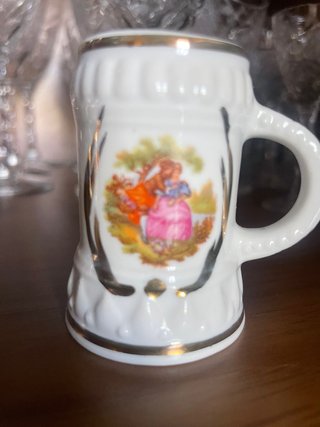 Pareja  jarra y regadera miniatura