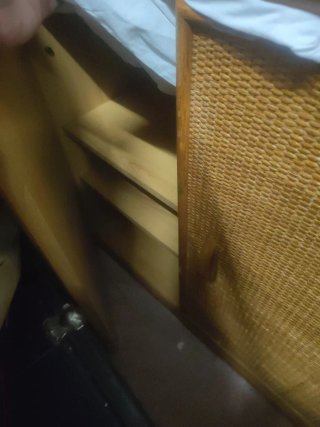 Aparador auxiliar Ratan y Madera