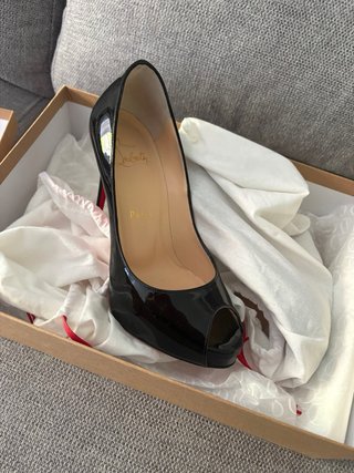 Zapatos Christian Louboutin Negros Peep Toe