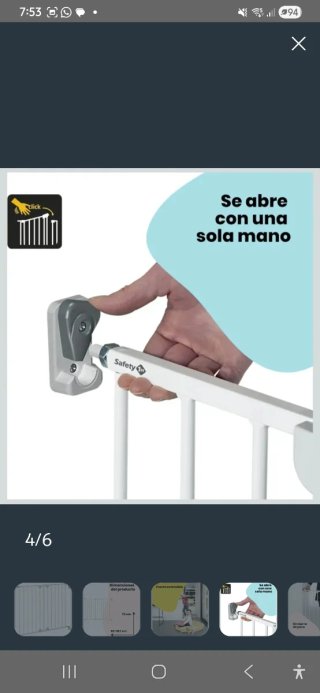 Barrera de seguridad para puertas y escaleras