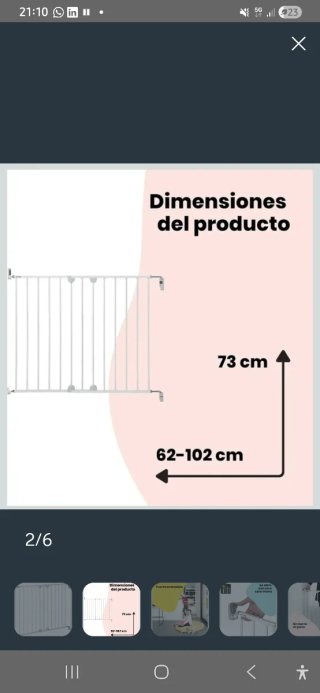 Barrera de seguridad para puertas y escaleras