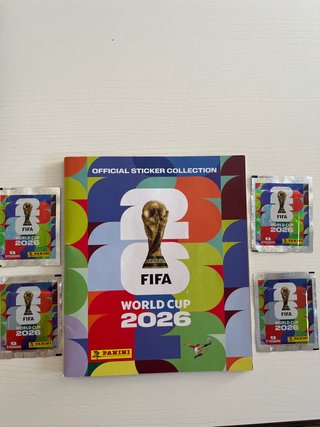 Álbum Mundial FIFA 2026 + 4 Sobres Cromos