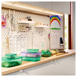 Contenitori SKÅDIS IKEA con coperchio bianco (confezione da 3 pz)