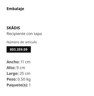 Contenitori SKÅDIS IKEA con coperchio bianco (confezione da 3 pz)