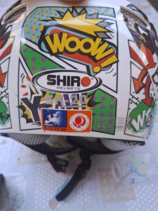 Casco Moto Shiro Infantil talla M 56-57 con caja.