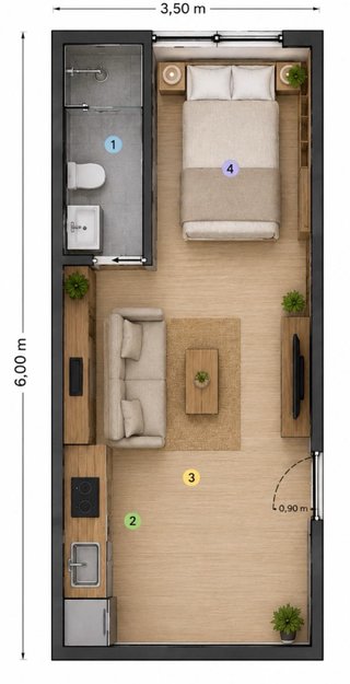 Oficina, Habitación, Lof, apartamento  A estrenar!